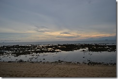 Solnedgång nedanför Blue Andaman Resort.